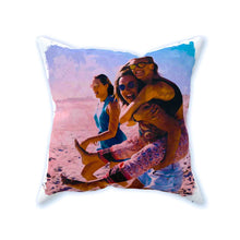 Load image into Gallery viewer, Custom Art Linen Couch Throw Pillow With Personalized Digital Art Prints
